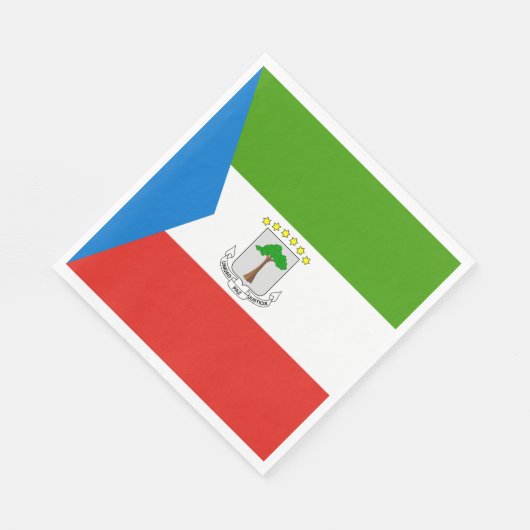 Equatoriaal-Guinea Vlag Servet (Hoek)