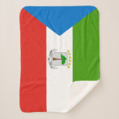 Equatoriaal-Guinea Vlag Sherpa Deken (Voorkant)