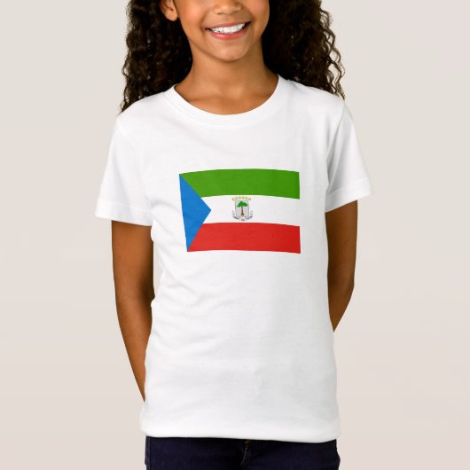 Equatoriaal-Guinea Vlag T-shirt (Voorkant)