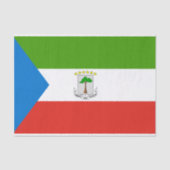 Equatoriaal-Guinea Vlag Tissuepapier (Voorkant)