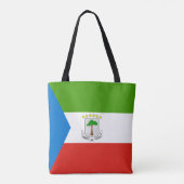 Equatoriaal-Guinea Vlag Tote Bag (Achterkant)