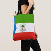 Equatoriaal-Guinea Vlag Tote Bag (Dichtbij)