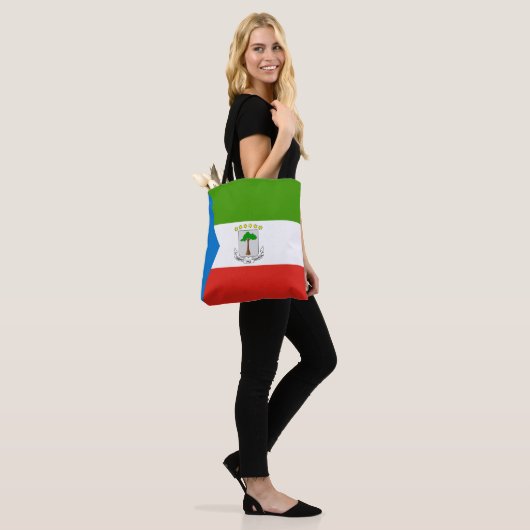 Equatoriaal-Guinea Vlag Tote Bag (Op model)