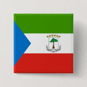 Equatoriaal-Guinea Vlag Vierkante Button 5,1 Cm (Voorkant)