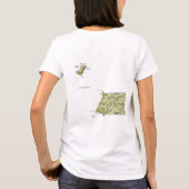 Equatoriaal-Guinea Vlag x Map T-Shirt (Achterkant)