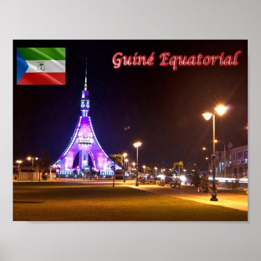 Equatoriaal Guinee - Bata - Torre de la Libertad - Poster (Voorkant)