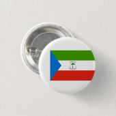 Equatoriaal-Guinese vlag, vlag van Equatoriaal-Gui Ronde Button 3,2 Cm (Voorkant /achterkant)