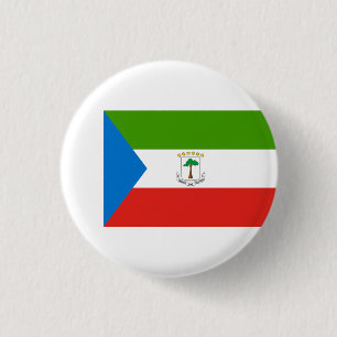 Equatoriaal-Guinese vlag, vlag van Equatoriaal-Gui Ronde Button 3,2 Cm