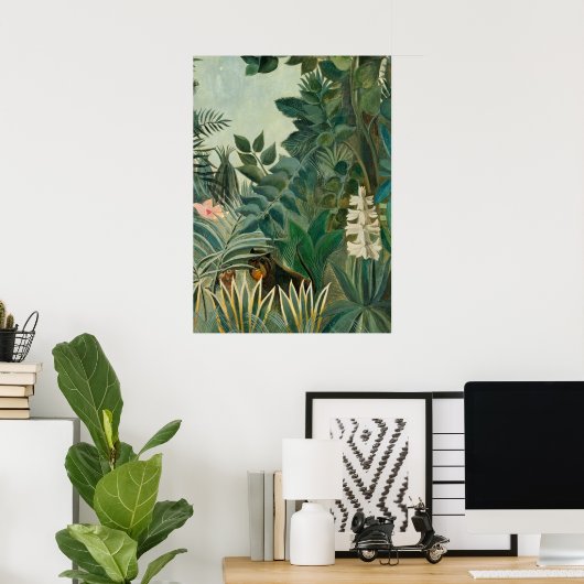 Equatoriaal Oerwoud, 1909 (olie op canvas) Poster (Thuiskantoor)