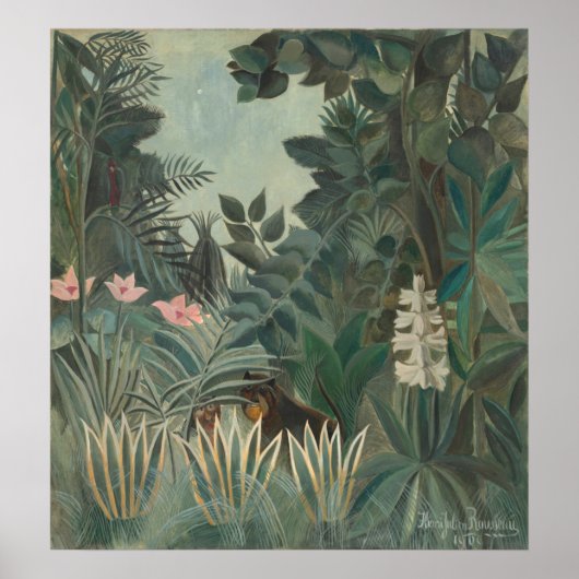 Equatoriaal Oerwoud - Henri Rousseau Fine Art Poster (Voorkant)