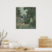 Equatoriaal Oerwoud - Henri Rousseau Fine Art Poster (Keuken)