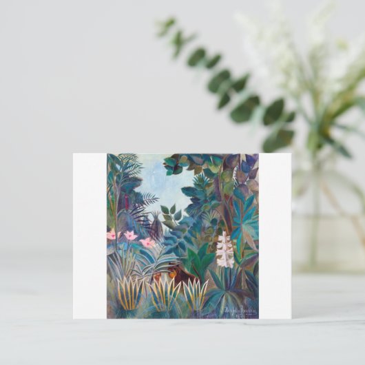 Equatoriaal Oerwoud, Rousseau Briefkaart (Staand voorkant)