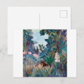 Equatoriaal Oerwoud, Rousseau Briefkaart (Voorkant / Achterkant)