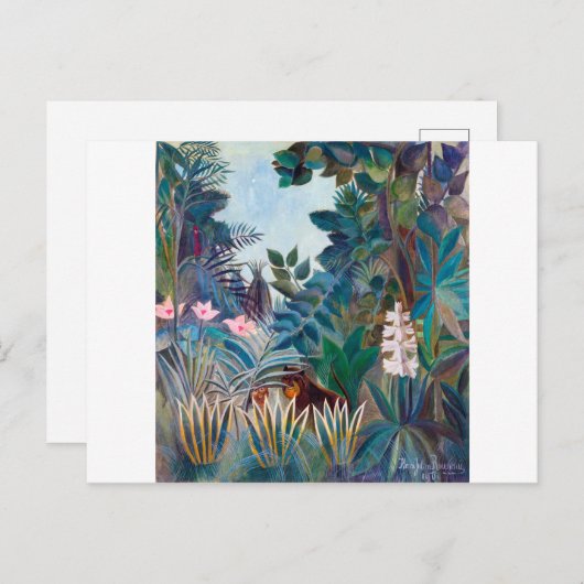 Equatoriaal Oerwoud, Rousseau Briefkaart (Voorkant / Achterkant)