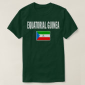 Equatorial Guinea  Guinean Tee Flag souvenir Gift  T-shirt (Design voorkant)