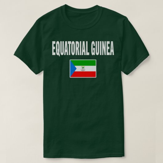 Equatorial Guinea  Guinean Tee Flag souvenir Gift  T-shirt (Design voorkant)