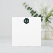 Equesteriaans Hoefijzer Hartelijk dank Kaart (Staand voorkant)