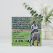 EQUESTRIAN 5.25 x 5.25 card Kaart (Staand voorkant)