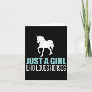 Equestrian Animal Horse Riding Horse Girls Vrouwen Kaart