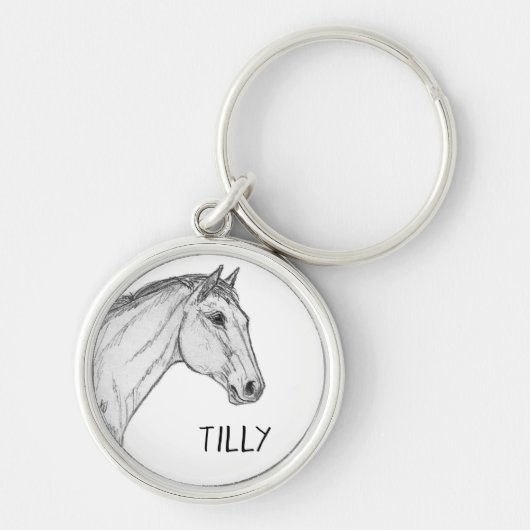 Equestrian Bridle Name Tag Sleutelhanger (Voorkant)