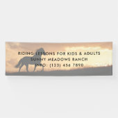 Equestrian Business Horse Riding Lesson Instructor Spandoek (Horizontaal)