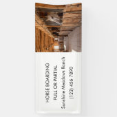 Equestrian Business Promotional Horse Boarding Spandoek (Verticaal)