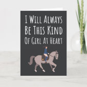 Equestrian Cards For Girl Horse Lover Her Daughter Kaart (Voorkant)