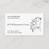 Equestrian Centre Visitekaartje (Voorkant)