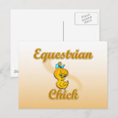 Equestrian Chick Briefkaart (Voorkant / Achterkant)