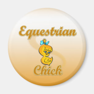 Equestrian Chick Magneet