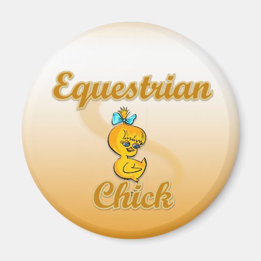 Equestrian Chick Magneet (Voorkant)