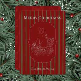 Equestrian Christmas Card Feestdagenkaart