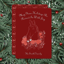 Equestrian Christmas Card Kaart