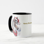 Equestrian Christmas Coffee Mug Mok (Voorkant links)