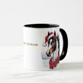 Equestrian Christmas Coffee Mug Mok (Voorkant rechts)