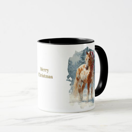 Equestrian Christmas Coffee Mug Mok (Voorkant rechts)