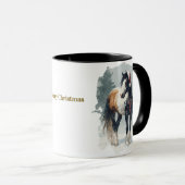 Equestrian Christmas Coffee Mug Mok (Voorkant rechts)