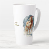 Equestrian Christmas Latte Mug Latte Mok (Rechterhoek)