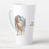 Equestrian Christmas Latte Mug Latte Mok (Linkerhoek)