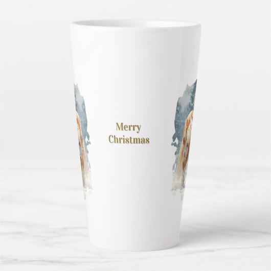 Equestrian Christmas Latte Mug Latte Mok (Voorkant)