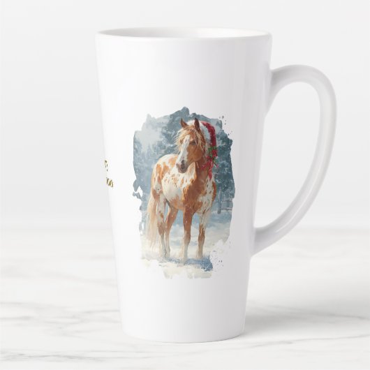 Equestrian Christmas Latte Mug Latte Mok (Rechts)