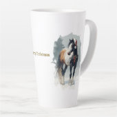 Equestrian Christmas Latte Mug Latte Mok (Rechterhoek)