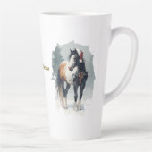 Equestrian Christmas Latte Mug Latte Mok (Rechts)