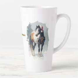 Equestrian Christmas Latte Mug Latte Mok
