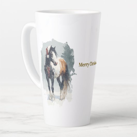 Equestrian Christmas Latte Mug Mok (Linkerhoek)