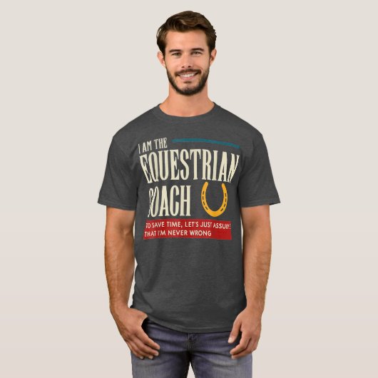 Equestrian Coach Funny Gift Astake Im T-shirt (Voorkant volledig)