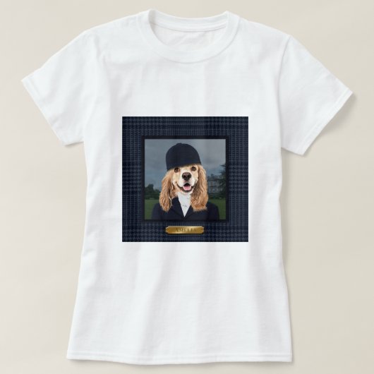 Equestrian Cocker Spaniel Dog T-shirt - Amelia (Design voorkant)