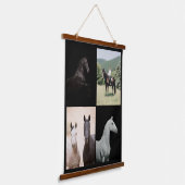 Equestrian Custom Horse Photography Equine Art Hangend Wandkleed (Gebogen)