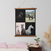Equestrian Custom Horse Photography Equine Art Hangend Wandkleed (Slaapkamer)