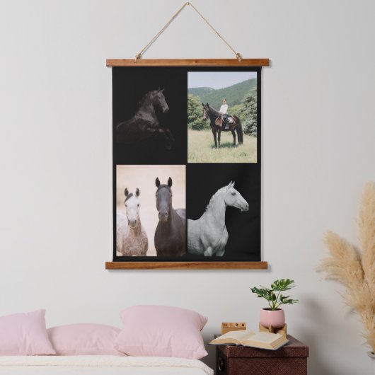 Equestrian Custom Horse Photography Equine Art Hangend Wandkleed (Slaapkamer)